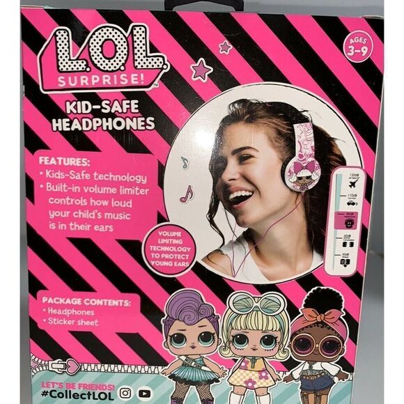 Sakar LOL Surprise HP2-03136 Kid Safe Headphones - Picture 3 of 5